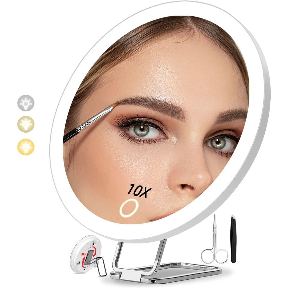 Charging Led Fill Light With Light Bracket Rotating Makeup Mirror.