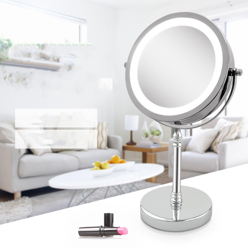 Led Vanity Mirror Gift Desktop Dormitory Mirror With Light