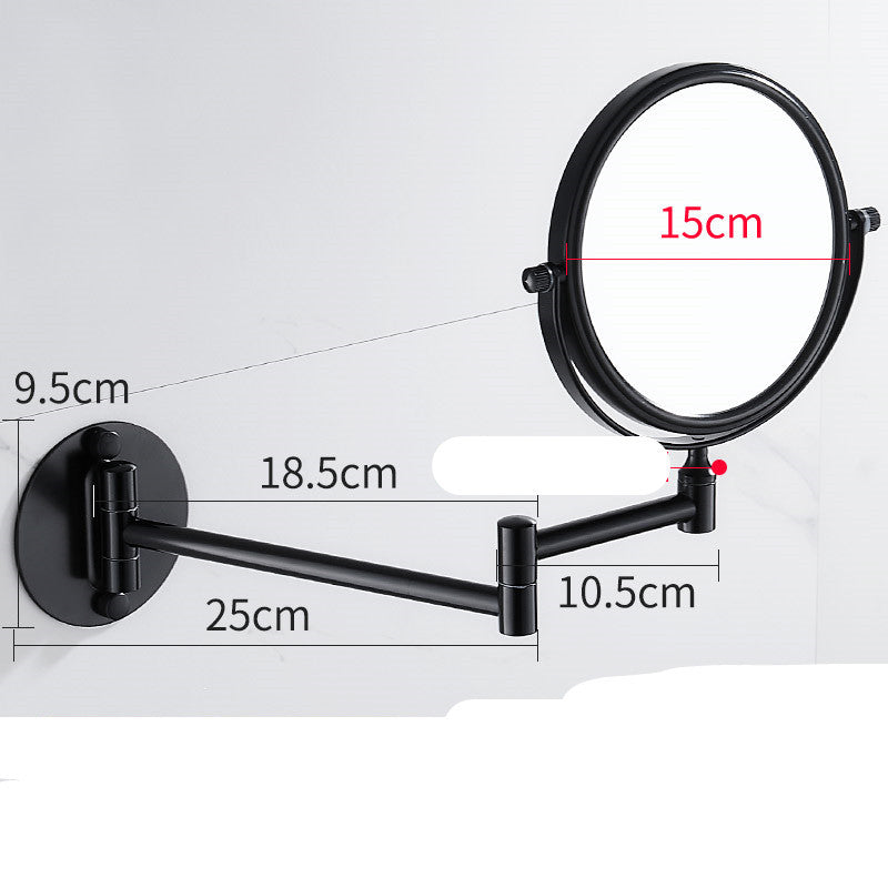 Punch-Free Makeup Vanity Mirror Double Sided Wall Mounted