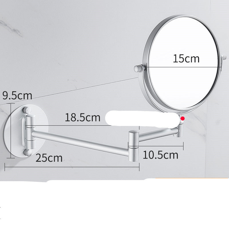 Punch-Free Makeup Vanity Mirror Double Sided Wall Mounted