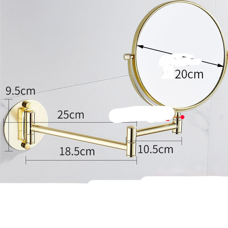 Punch-Free Makeup Vanity Mirror Double Sided Wall Mounted