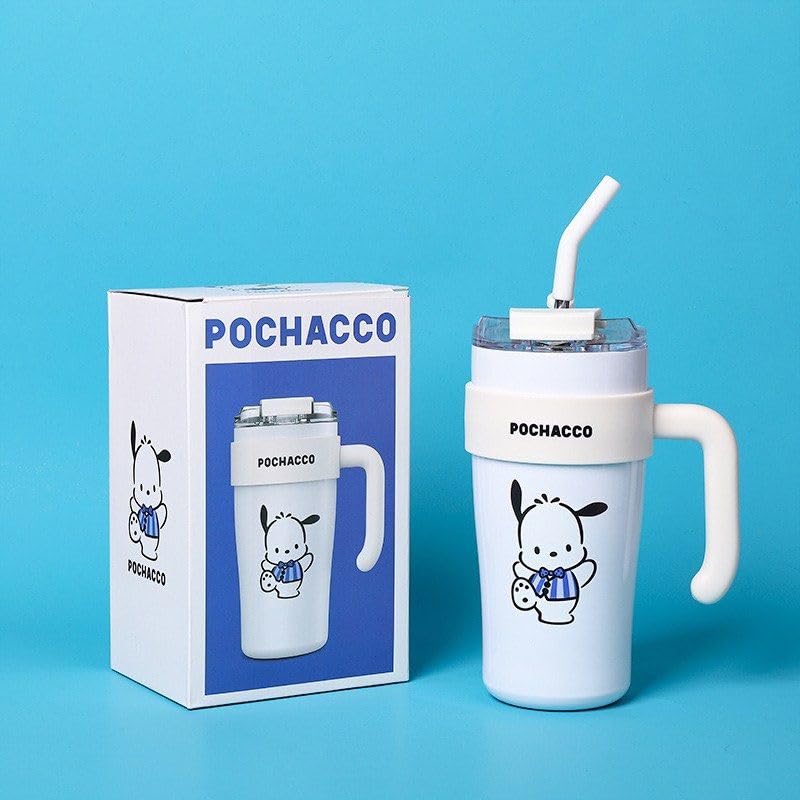 Stainless Steel Insulated Tumbler with Handle & Straw - 860ml, Leak-Proof, Double Wall Vacuum, Dishwasher Safe