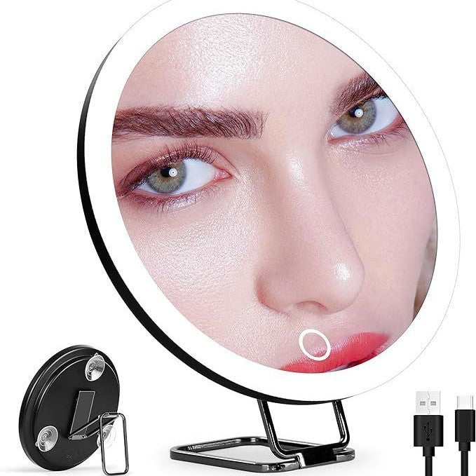 Charging Led Fill Light With Light Bracket Rotating Makeup Mirror.
