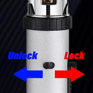 Jet Flame Torch Lighter – Refillable Butane Gas Lighter with Safety Lock, Adjustable Red/Blue Flame, Windproof Metal Body for Camping & Outdoor Use