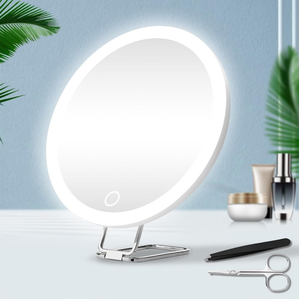 Charging Led Fill Light With Light Bracket Rotating Makeup Mirror.