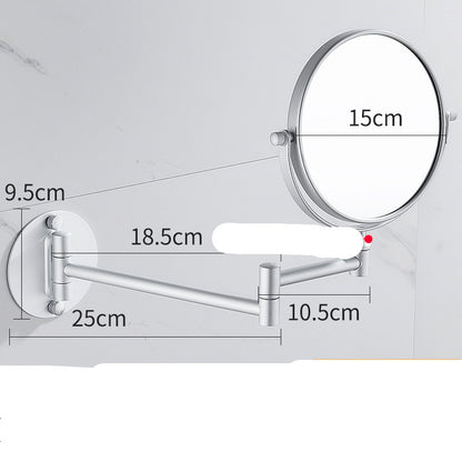 Punch-Free Makeup Vanity Mirror Double Sided Wall Mounted
