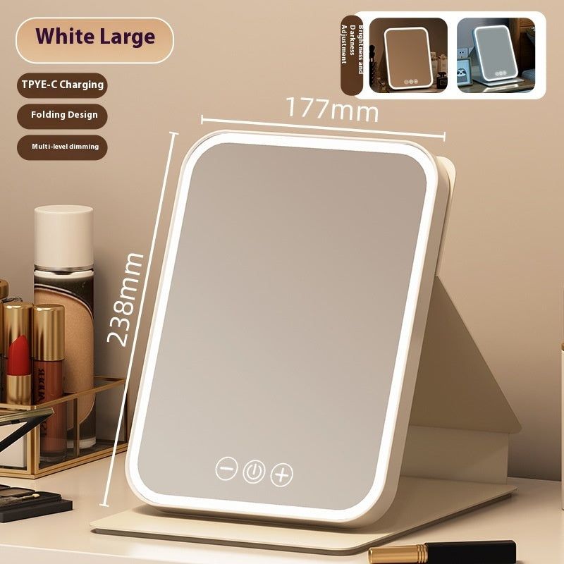 Plus-sized Led Make-up Mirror Desktop With Fill Light