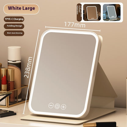 Plus-sized Led Make-up Mirror Desktop With Fill Light