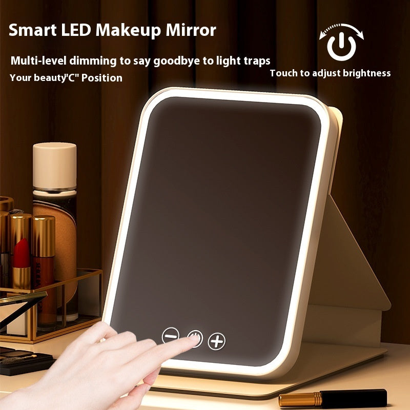 Plus-sized Led Make-up Mirror Desktop With Fill Light