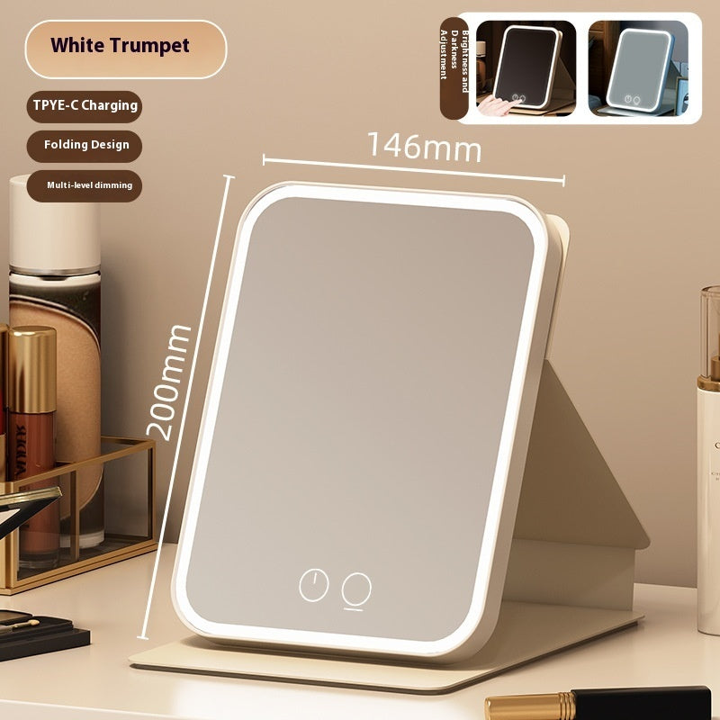 Plus-sized Led Make-up Mirror Desktop With Fill Light