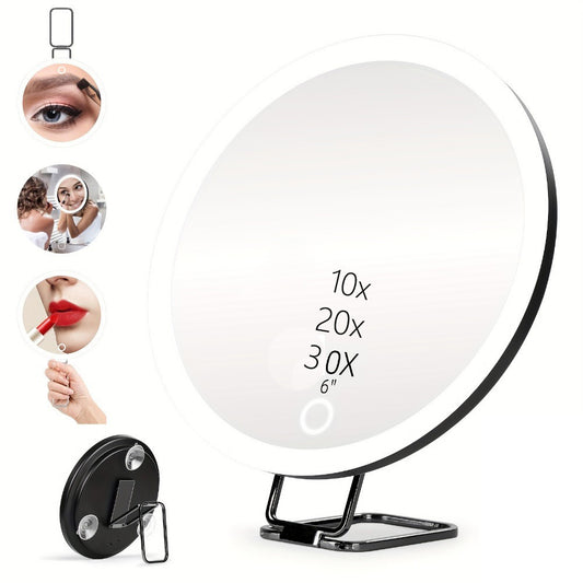 Charging Led Fill Light With Light Bracket Rotating Makeup Mirror.