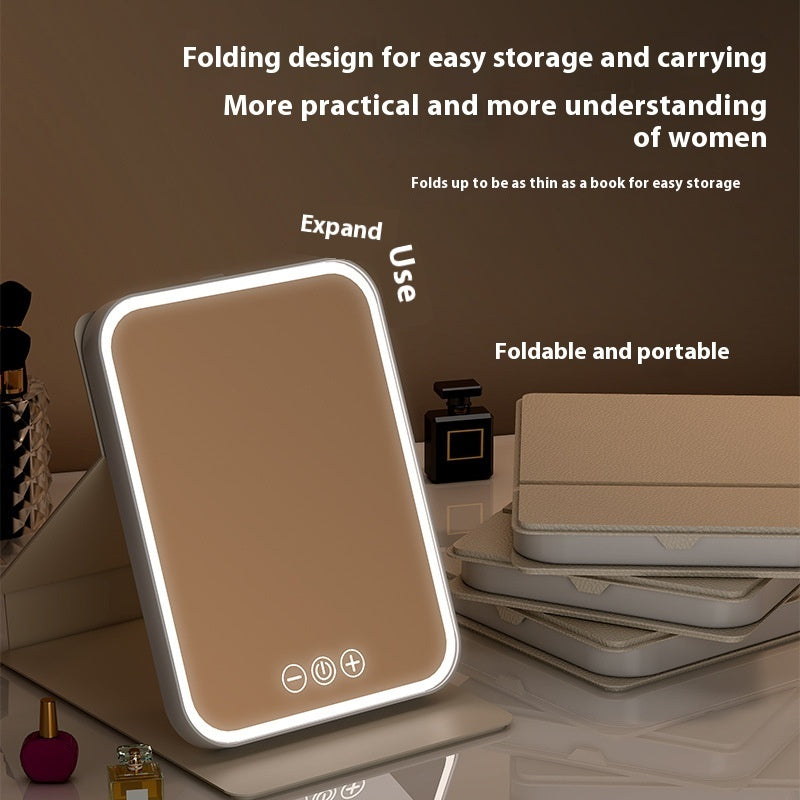 Plus-sized Led Make-up Mirror Desktop With Fill Light