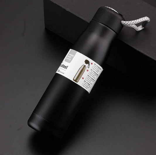 Stainless Steel Insulated Hot & Cold Bottle (550ML) – Double Wall Insulated Travel Mug | Leakproof & Portable Tumbler for Hot & Cold Beverages