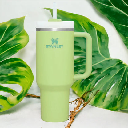 Stanley Stainless Steel Tumbler with Handle – Leak-Proof, Double-Wall Vacuum Insulated Reusable Bottle for Hot & Cold Drinks | Travel Sipper for Office, Gym & Car - 1200ml