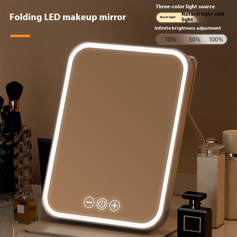Plus-sized Led Make-up Mirror Desktop With Fill Light