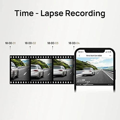 70mai Dash Cam M300 Car FOV 1296P Night Vision Parking Surveillance