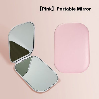 Ultra-thin Foldable Cosmetic Mirror With Light Tri-color Light Convenient HD Luminous.