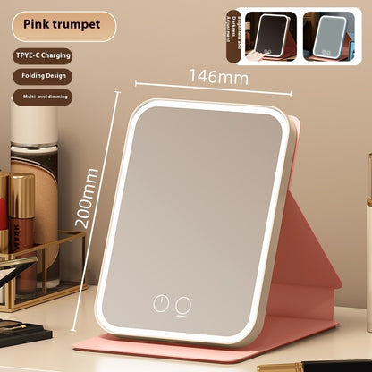 Plus-sized Led Make-up Mirror Desktop With Fill Light