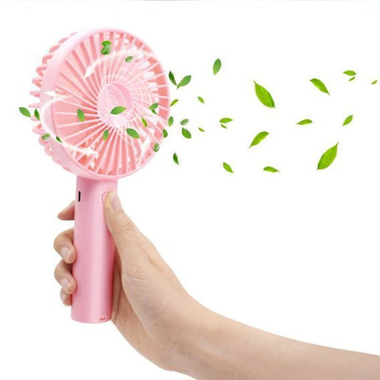 USB Rechargeable Portable Mini Fan | Handheld & Desk Fan with 3-Speed Settings- Set of 2pcs